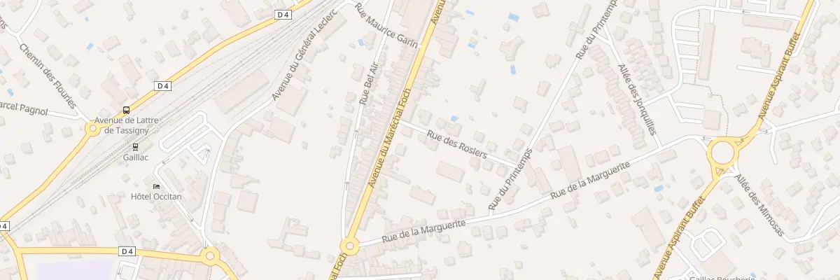 Plan du 4 Rue des Rosiers à Gaillac