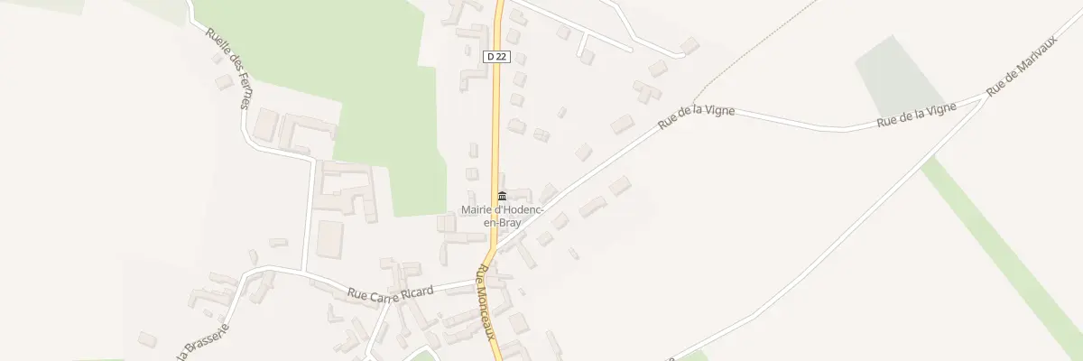 Plan du 1B Rue de la Vigne à Hodenc-en-Bray