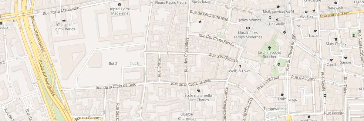 Plan du 45 Rue des Charretiers à Orléans