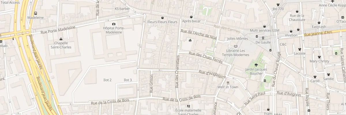 Plan du 57 Rue des Charretiers à Orléans