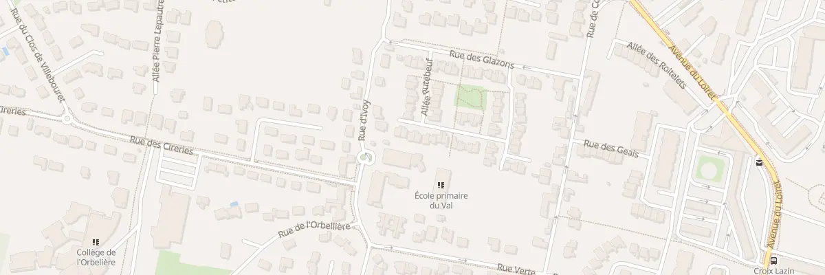 Plan du 84 All Rutebeuf à Olivet