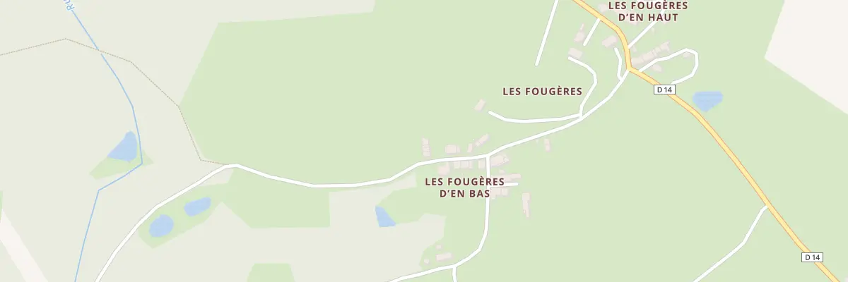 Plan du 15 Les Fougères d’en bas à Champsanglard