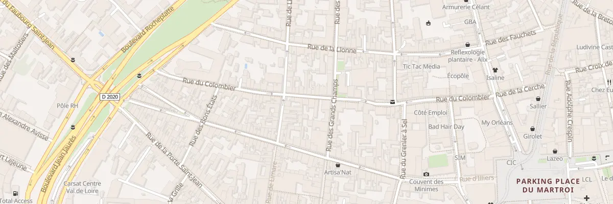 Plan du 37T Rue du Colombier à Orléans