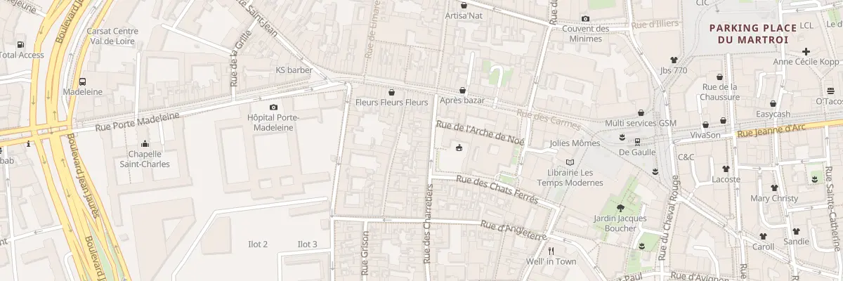 Plan du 73 Rue des Charretiers à Orléans