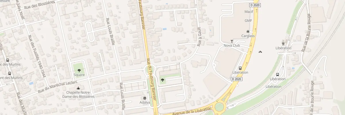 Plan du 5 Rue à Gault à Orléans