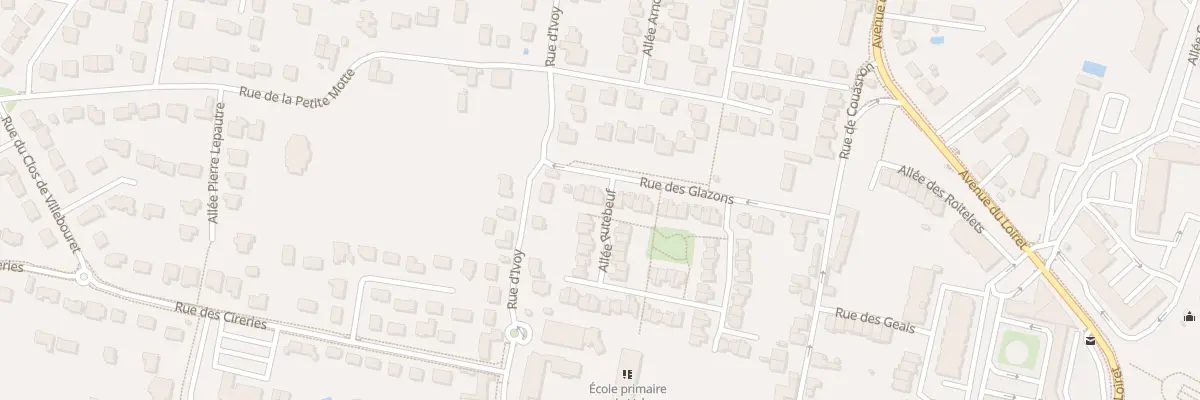 Plan du 185 Rue des Glazons à Olivet