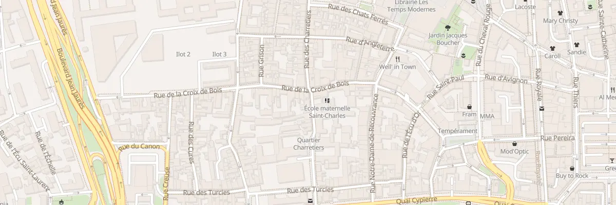 Plan du 29 Rue des Charretiers à Orléans