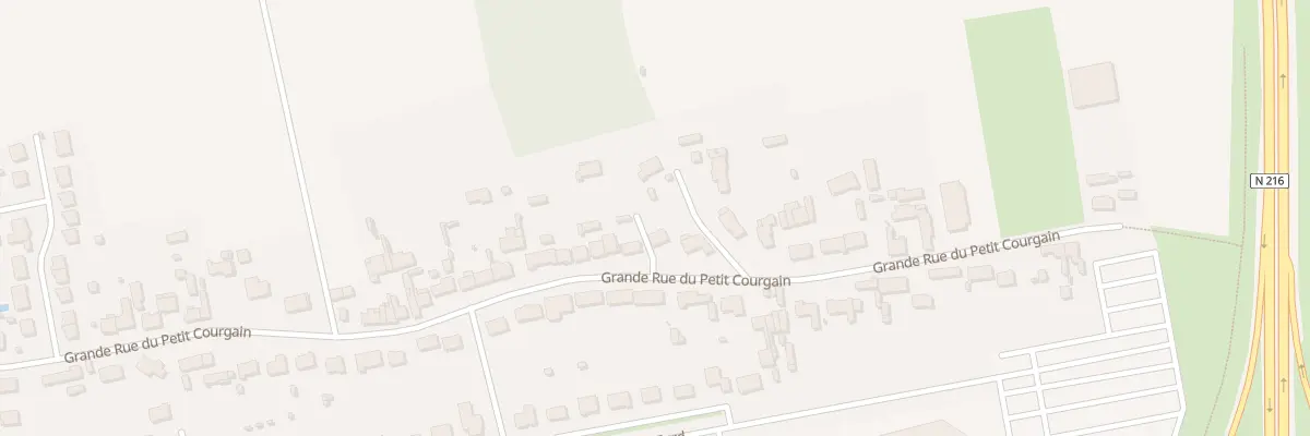 Plan du 1947 Gr Grande Rue Petit Courgain à Calais
