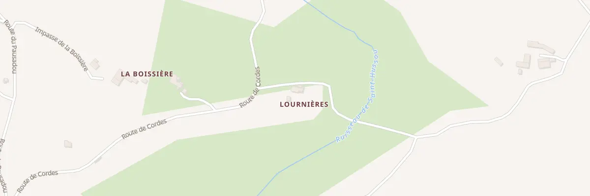Plan du 5029 Lournieres à Andillac