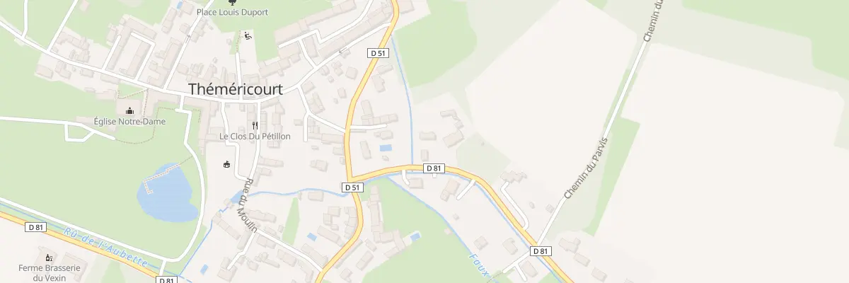 Plan du 1 Rue du Pont aux Bois à Théméricourt