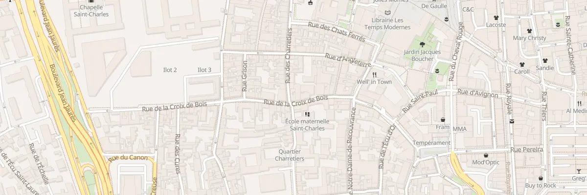 Plan du 30 Rue des Charretiers à Orléans