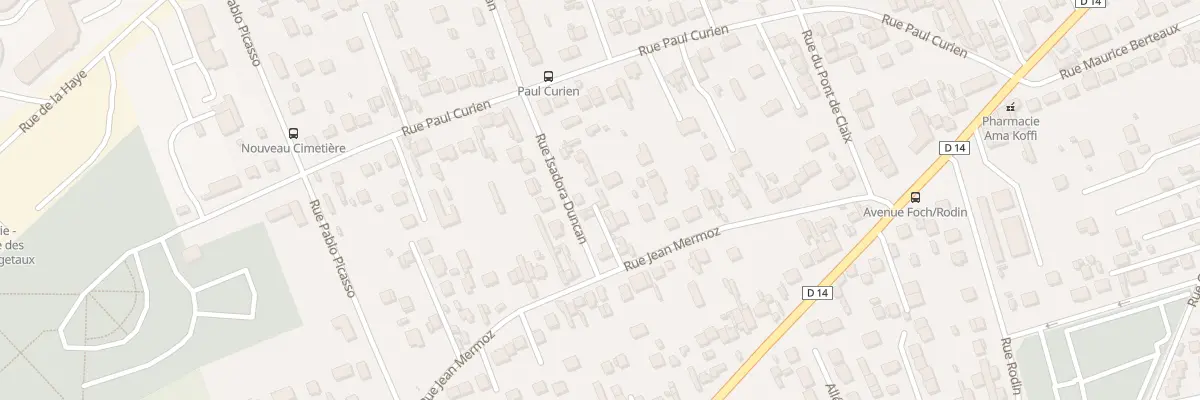 Plan du 44 Rue Jean Mermoz aux Mureaux