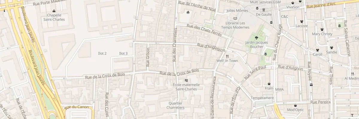 Plan du 34 Rue des Charretiers à Orléans