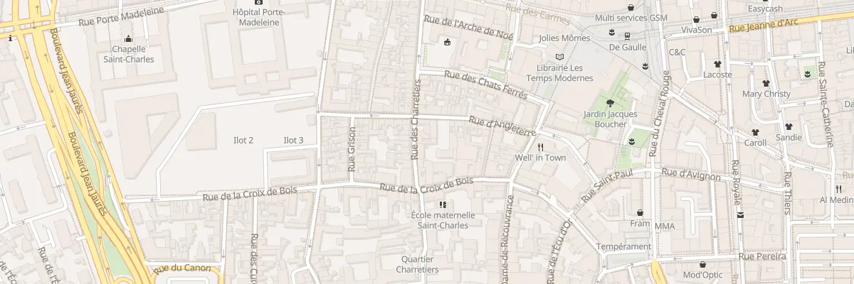 Plan du 36 Rue des Charretiers à Orléans