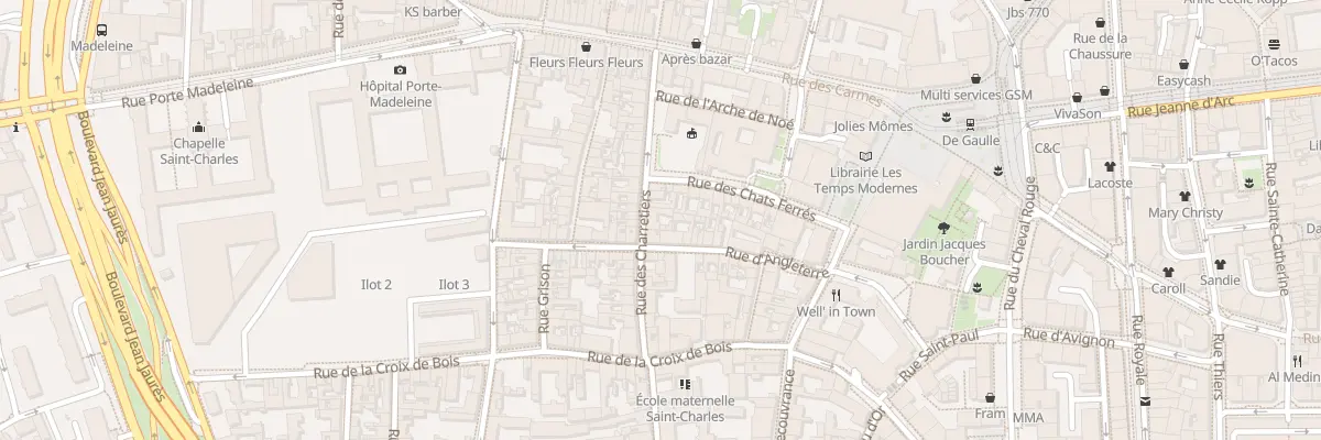 Plan du 42 Rue des Charretiers à Orléans