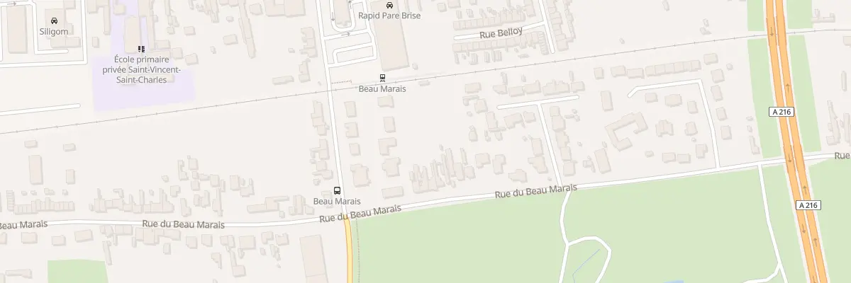 Plan du 821 Rue du Beau Marais à Calais