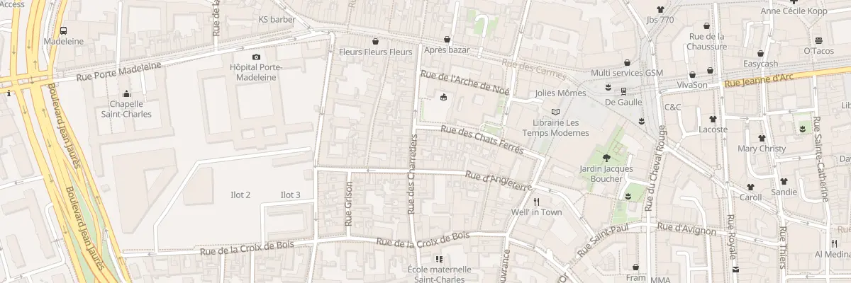 Plan du 46 Rue des Charretiers à Orléans