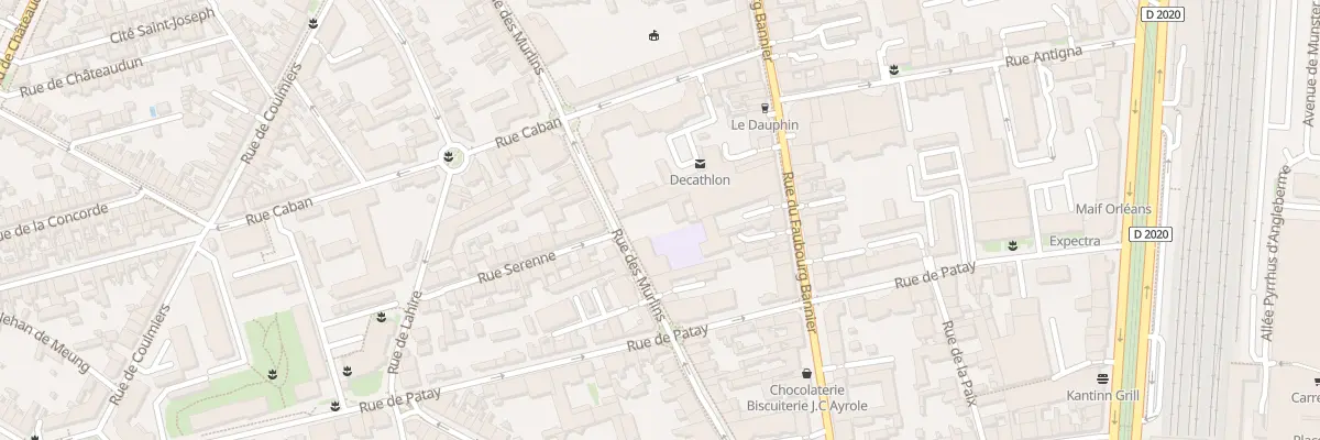 Plan du 20 Rue des Murlins à Orléans