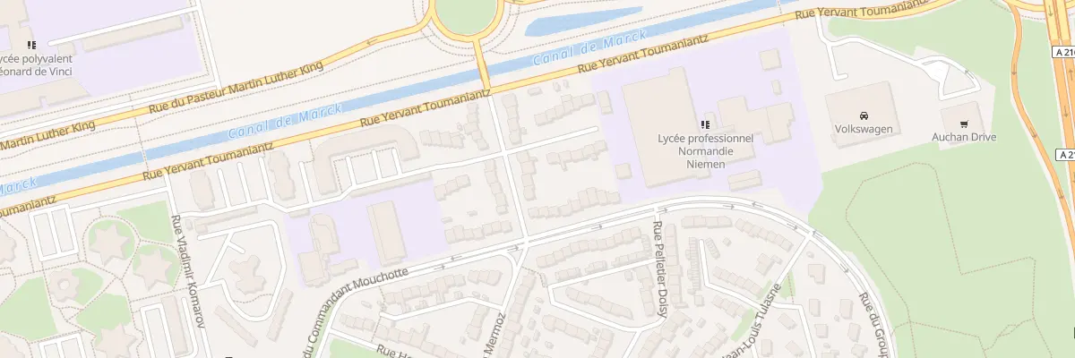 Plan du 94 Rue Jean Mermoz à Calais