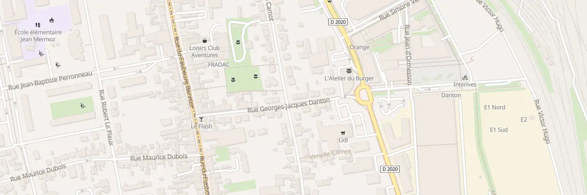 Plan du 23 Rue Danton à Fleury-les-Aubrais