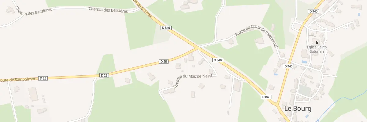 Plan du 5068 Mas de Nassi au Bourg