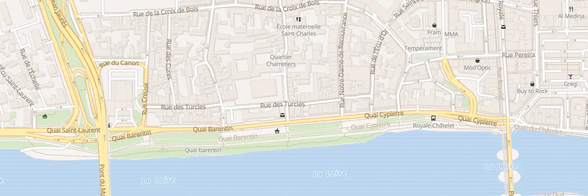 Plan du 2 Rue des Charretiers à Orléans