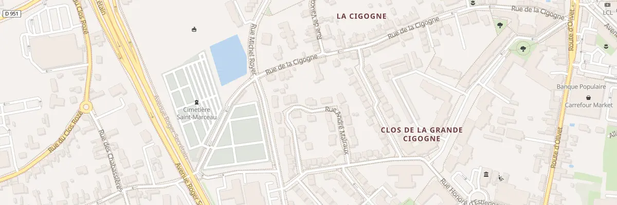 Plan du 23 Rue André Malraux à Orléans