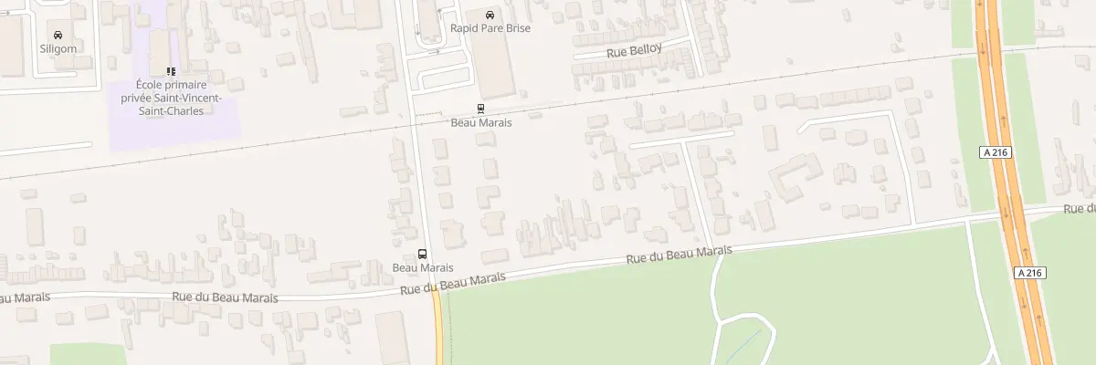 Plan du 823 Rue du Beau Marais à Calais