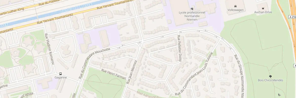 Plan du 2 Rue Grp Normandie Niemen à Calais