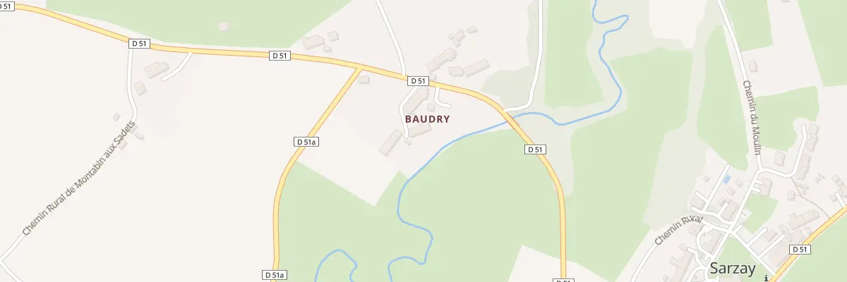 Plan du 7 Baudry à Sarzay