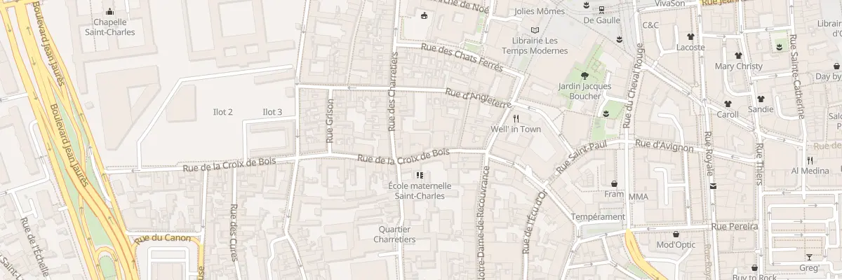 Plan du 4Q Rue Croix de Bois à Orléans