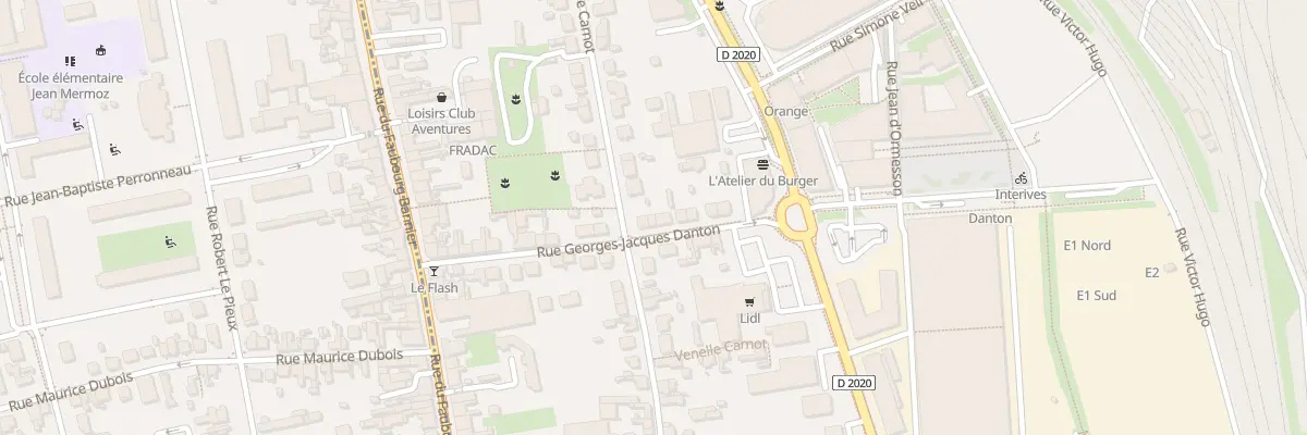 Plan du 25 Rue Danton à Fleury-les-Aubrais
