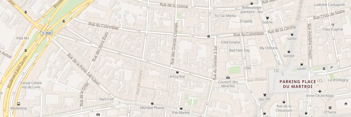 Plan du 10 Rue des Grands Champs à Orléans