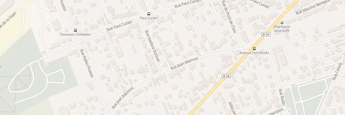 Plan du 40 Rue Jean Mermoz aux Mureaux