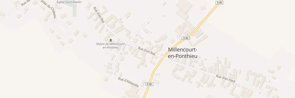 Plan du 6 Rue d’En Bas à Millencourt-en-Ponthieu
