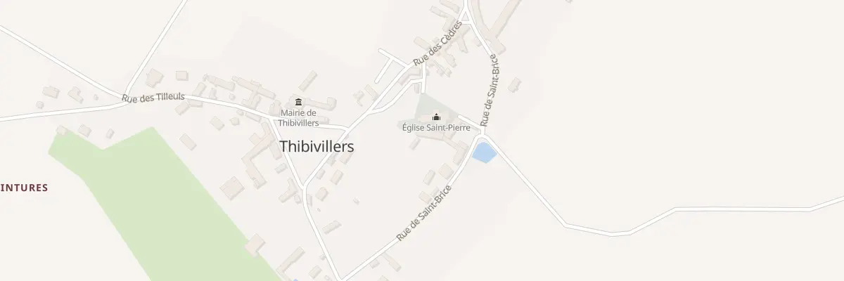 Plan du 6T Rue de Saint Brice à Thibivillers
