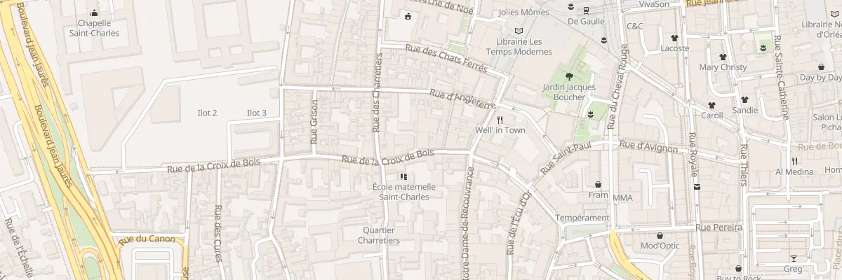Plan du 4B Rue Croix de Bois à Orléans