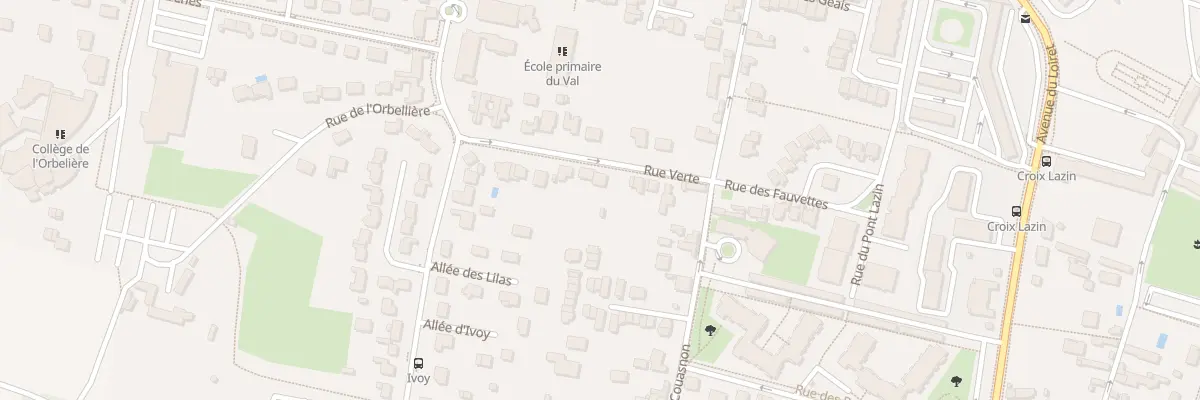 Plan du 83 Rue Verte à Olivet