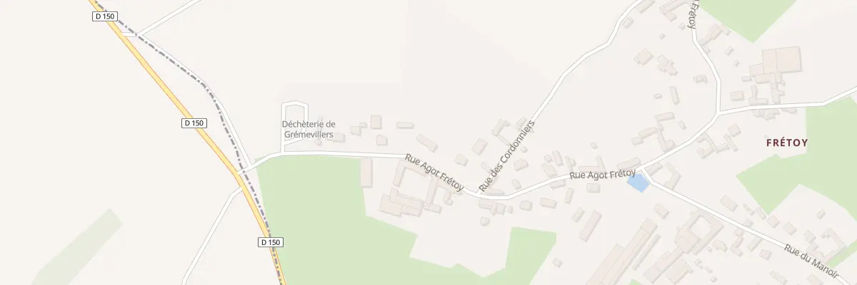 Plan du 12 Rue Agot Frétoy à Grémévillers