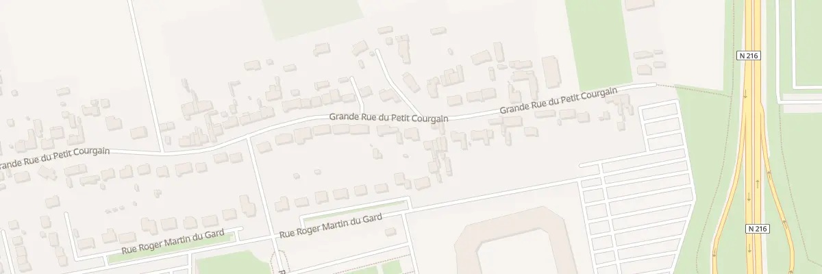 Plan du 1980 Gr Grande Rue Petit Courgain à Calais