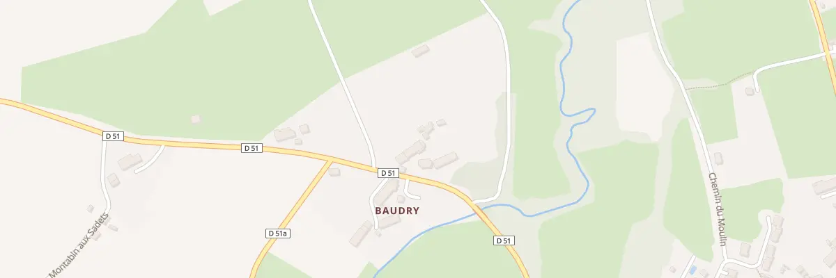 Plan du 10 Baudry à Sarzay