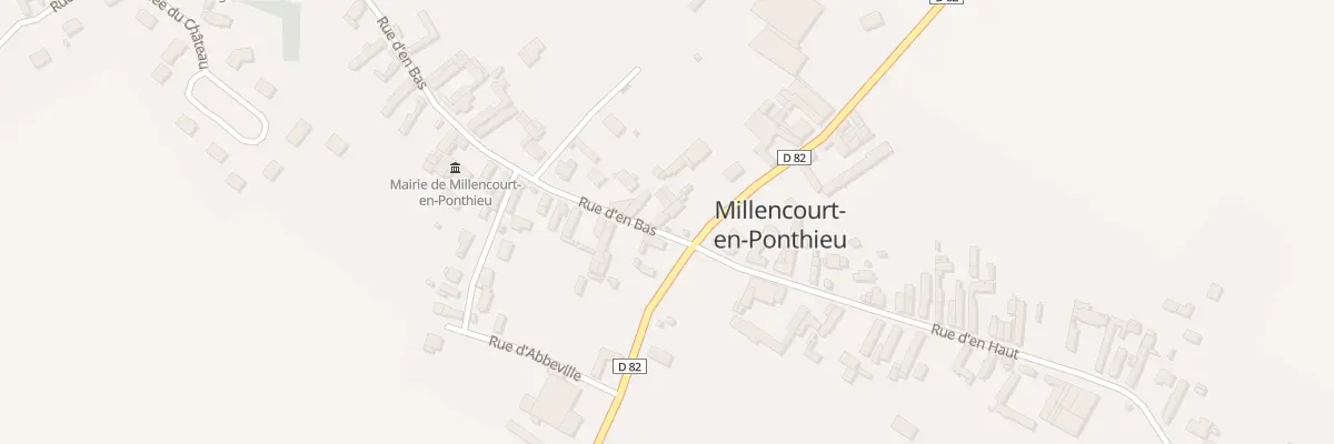 Plan du 2 Rue d’En Bas à Millencourt-en-Ponthieu