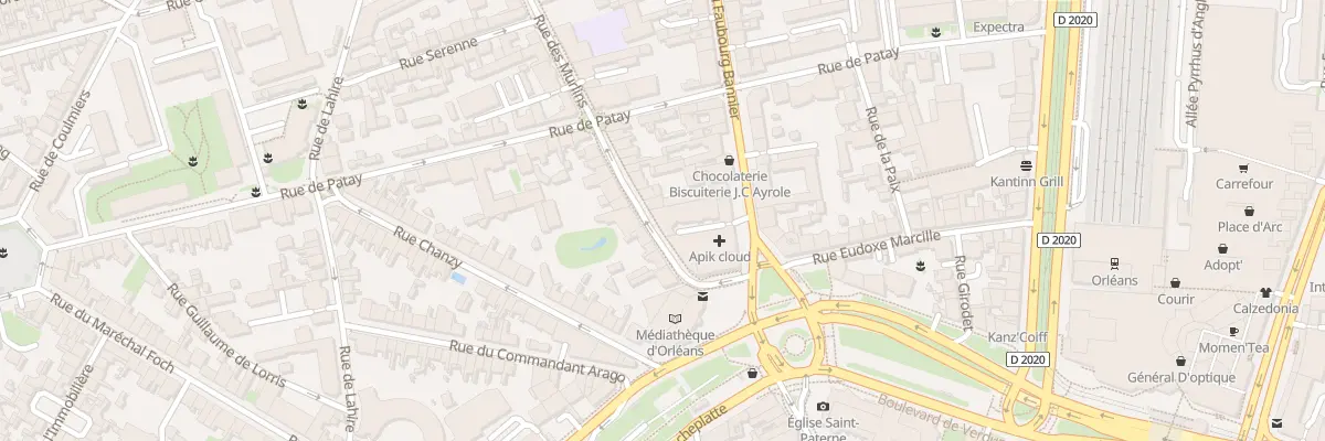 Plan du 2B Rue des Murlins à Orléans