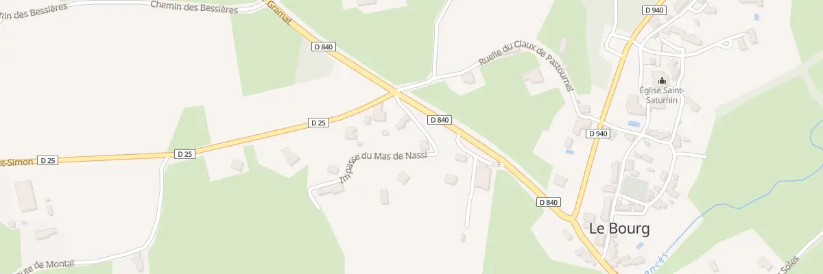 Plan du 5063 Mas de Nassi au Bourg