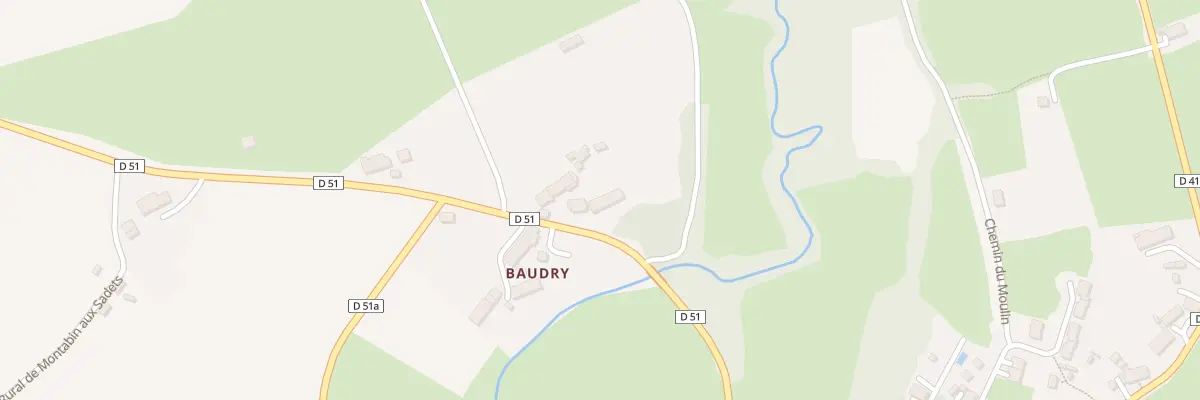 Plan du 6 Baudry à Sarzay