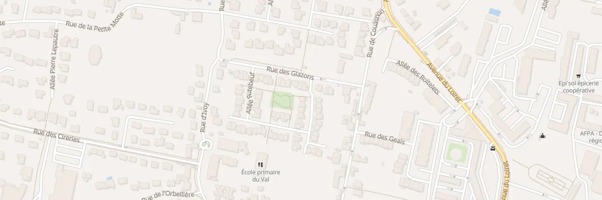 Plan du 38 All Jean de Joinville à Olivet