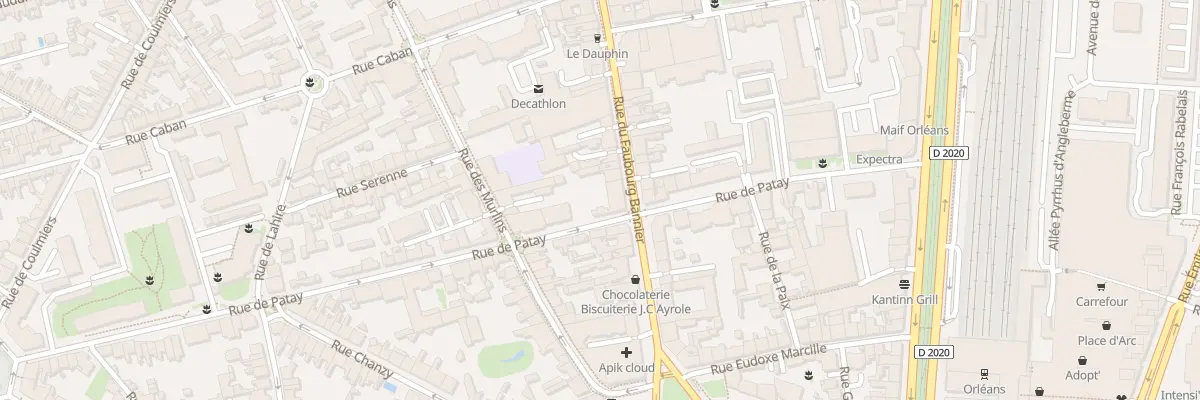 Plan du 35 Rue du Faubourg Bannier à Orléans