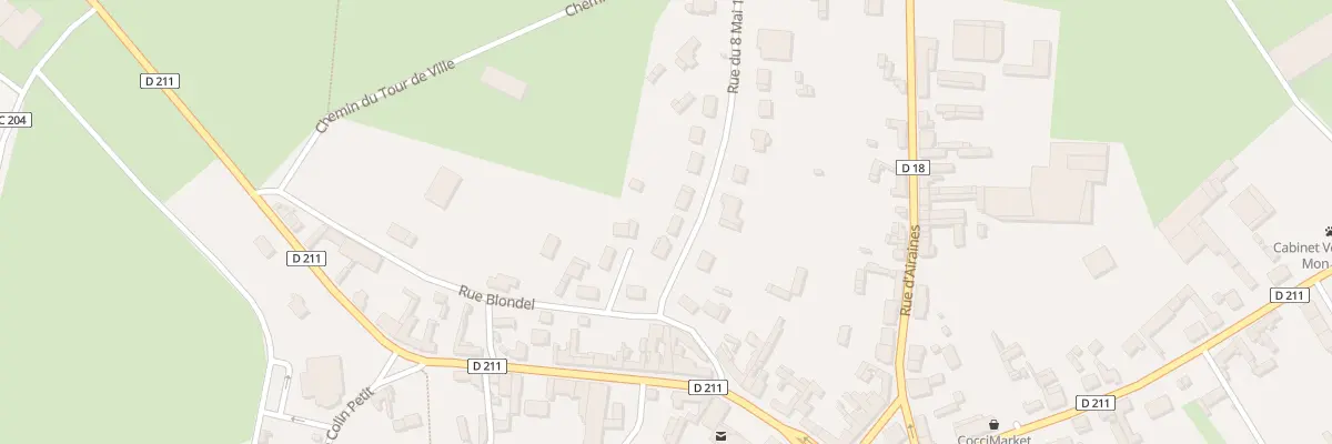 Plan du 3 Rue du 8 Mai 1945 à Hornoy-le-Bourg
