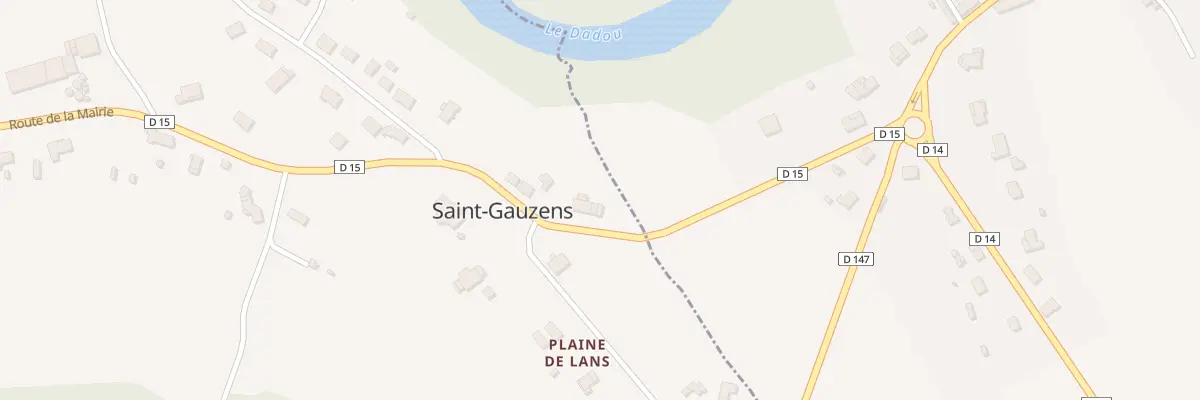 Plan du 5074 Saint Gauzens à Saint-Gauzens