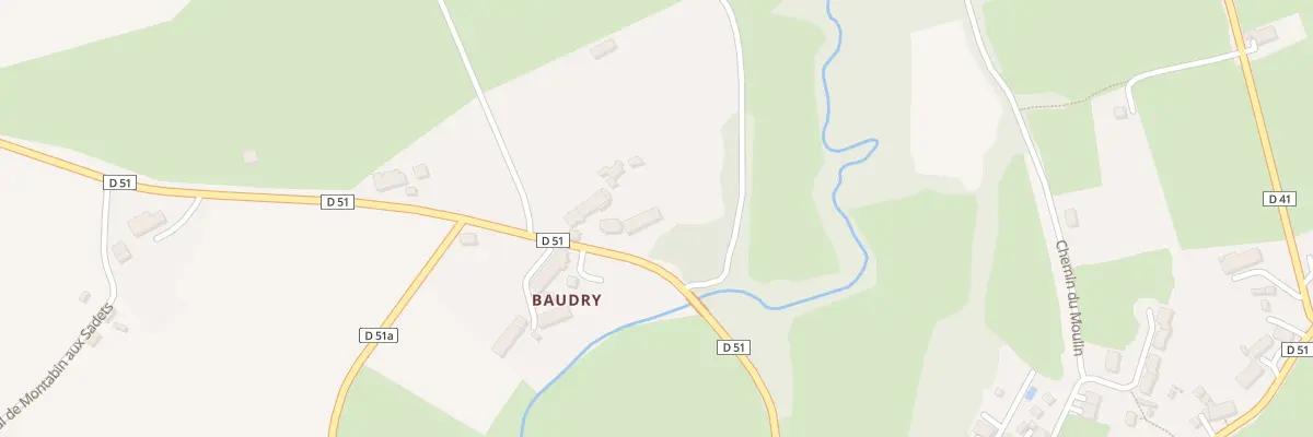 Plan du 4 Baudry à Sarzay